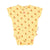 Baby body terry cotton | light yellow w/ little flowers