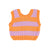 Baby knitted top | lavander & orange stripes