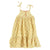 Long layered dress | light yellow w/ flowers allover
