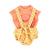 Baby sleeveless top | coral w/ icecream print