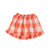 Short skirt w/ ruffles | red & white checkered