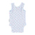 Baby sleeveless body | light blue w/ sunshade allover