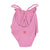 Baby swimsuit w/ ruffle | lavander w/ mon chéri print
